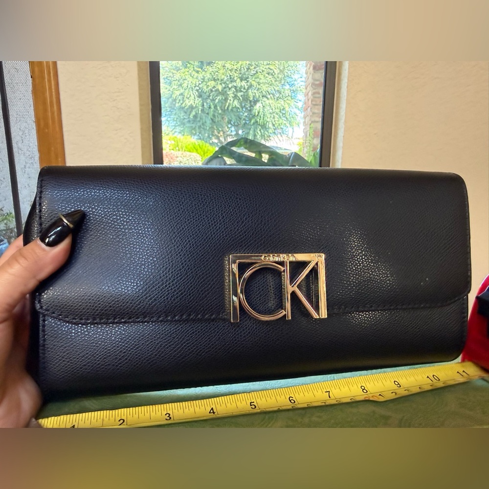 NWT Calvin Klein Kalina Mercury Clutch